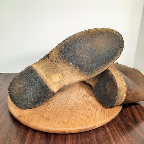 Clarks Originals Desert Mens 10.5 Chukka Boots Beeswax Brown Leather Crepe Sole - Picture 7 of 10